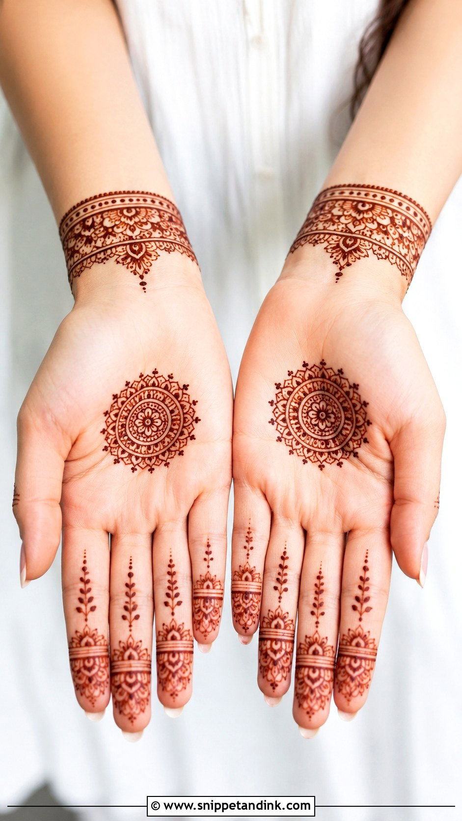Western Front Hand Mehndi Design - Snippet and Ink - 35 Front Hand Mehndi Design Ideas