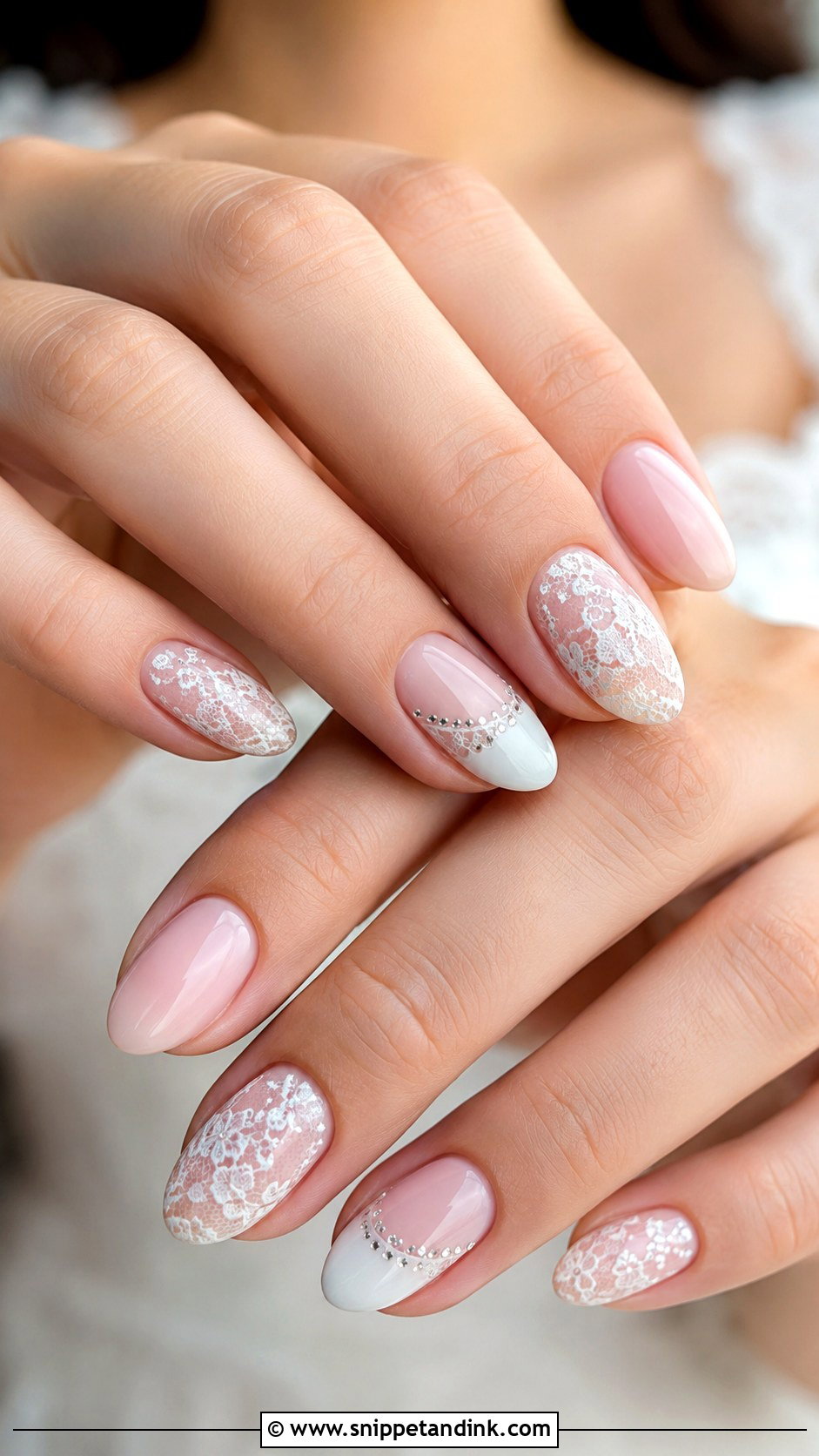 Western Lace Wedding Nails - Snippet and Ink - 20 Western Wedding Nails for Bride