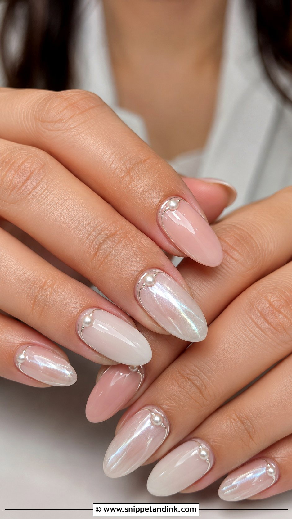 Western Pearl Wedding Nails - Snippet and Ink - 20 Western Wedding Nails for Bride