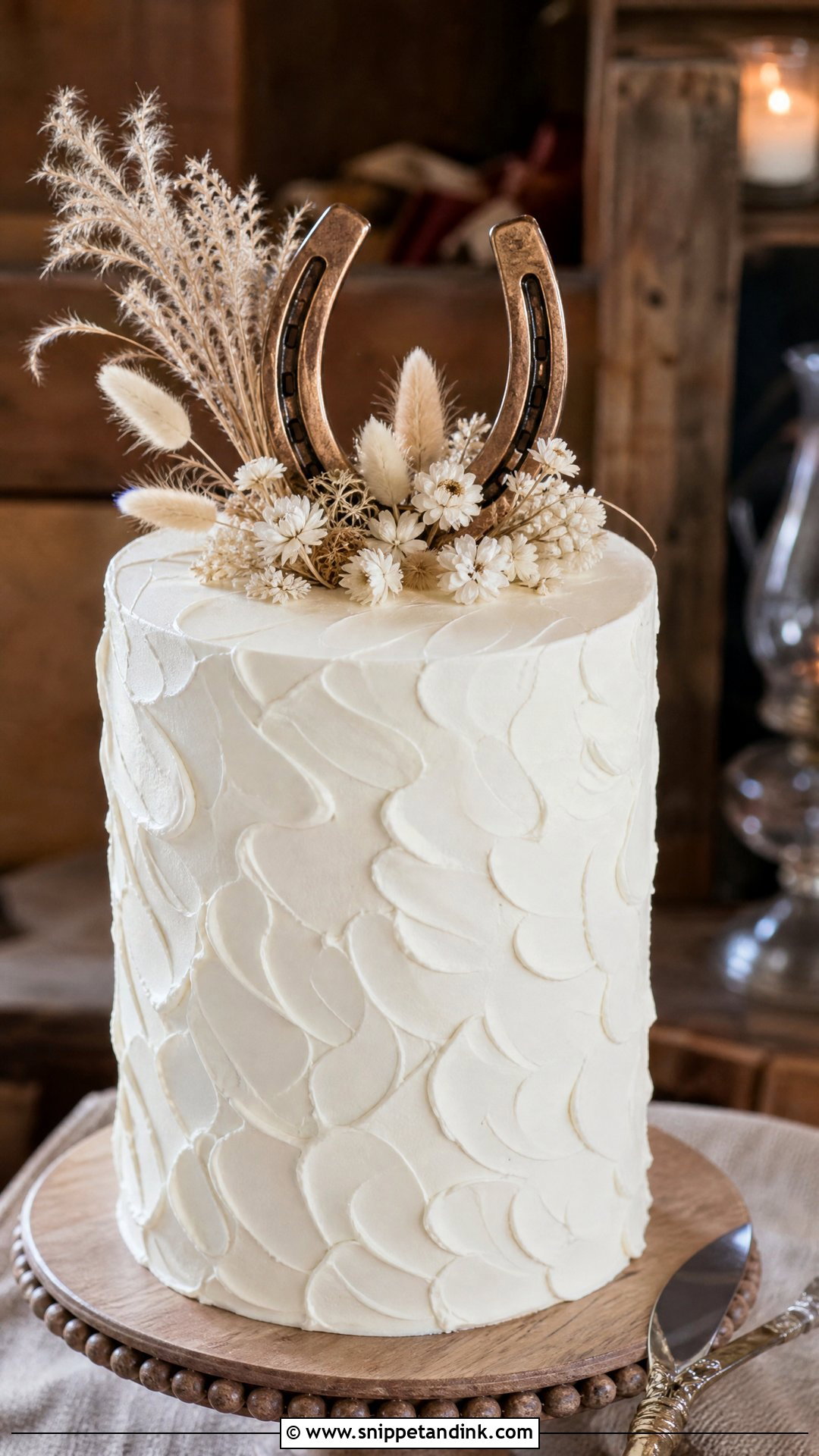 Western Wedding Cake With Buttercream Texture - Snippet and Ink - 30 Western Cake Ideas for Wedding