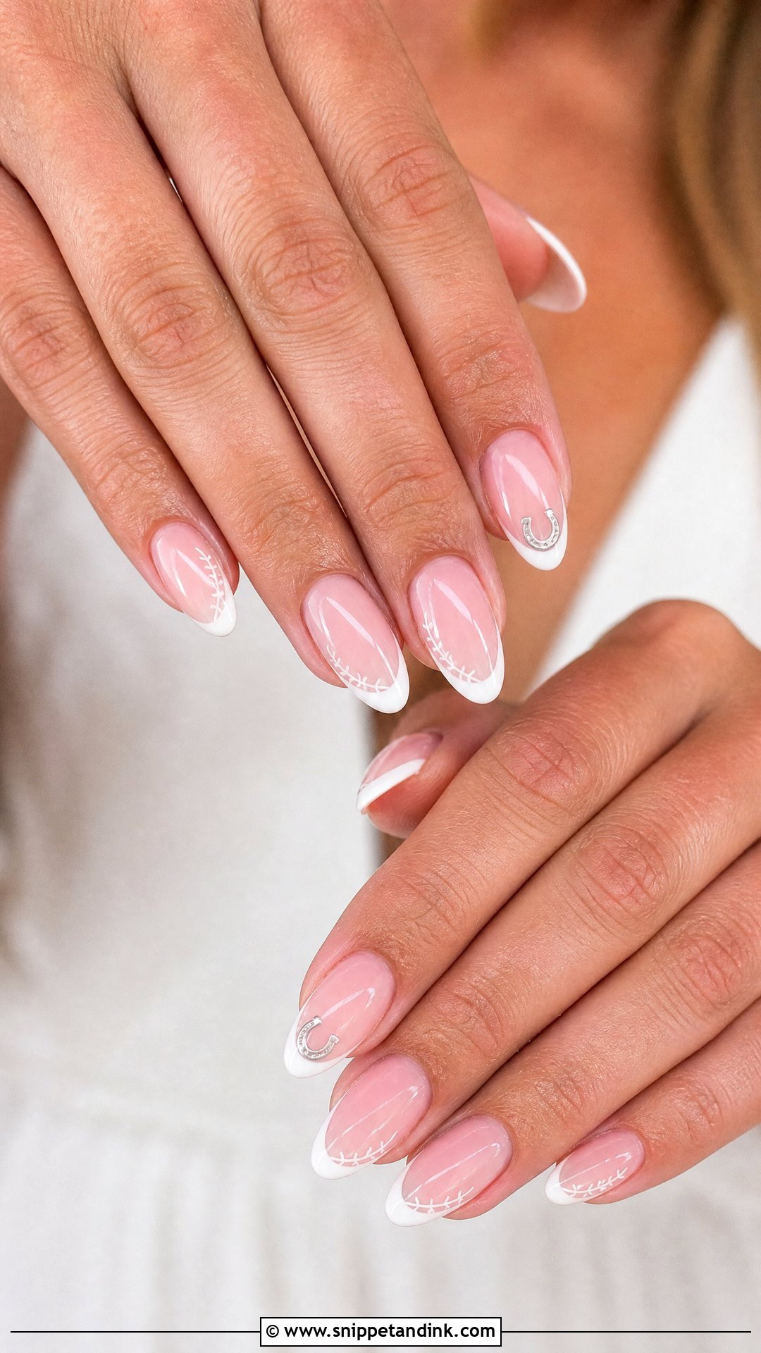 Western Wedding French Tip Nails - Snippet and Ink - 25 Western Wedding Nails