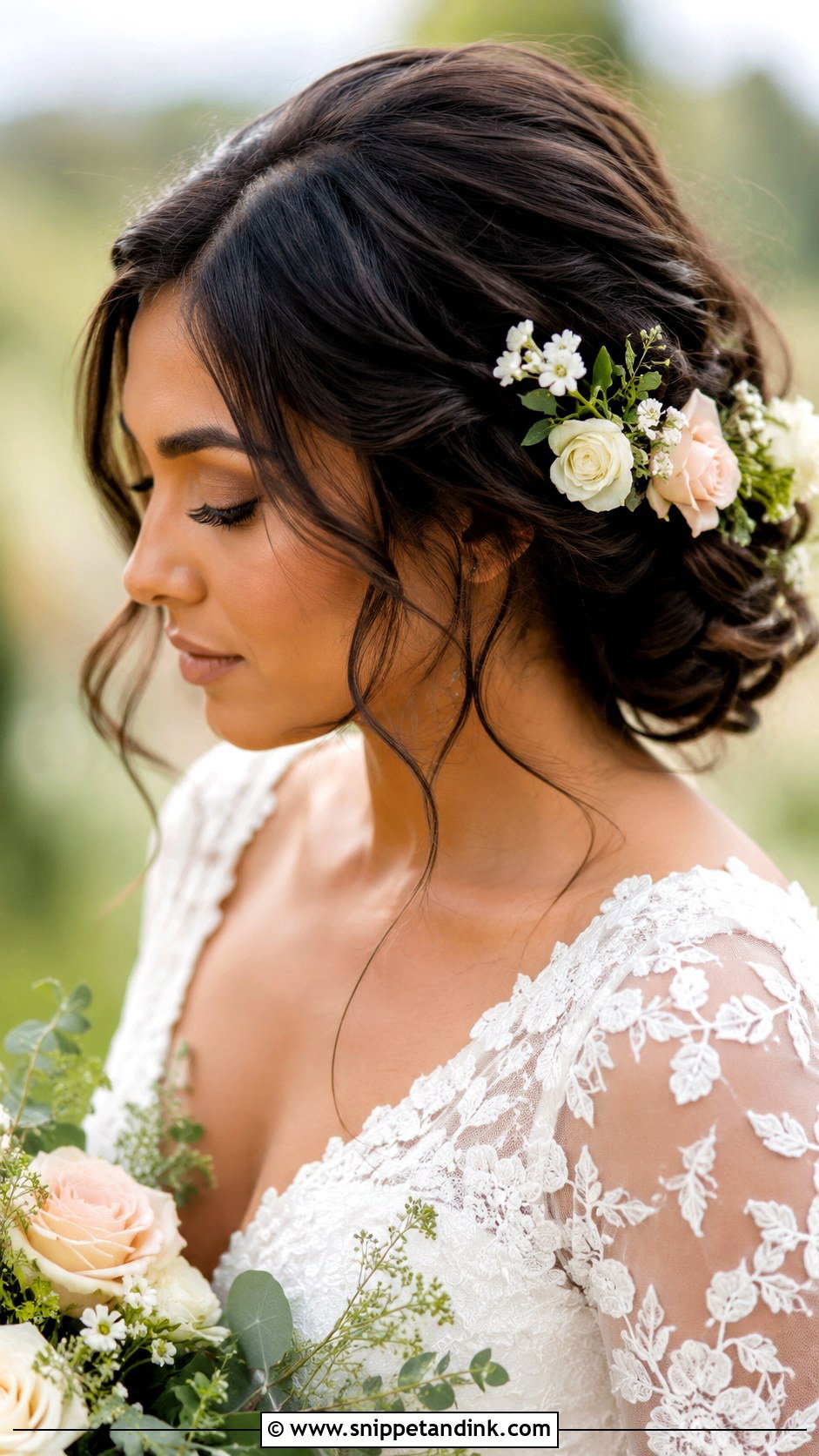 Western Wedding Hair With Flowers - Snippet and Ink - 15 Western Hairstyles for Women for Wedding