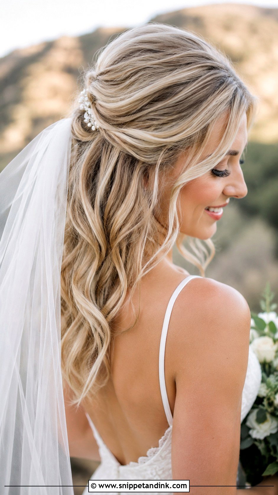 Western Wedding Hair With Veil - Snippet and Ink - 15 Western Hairstyles for Women for Wedding