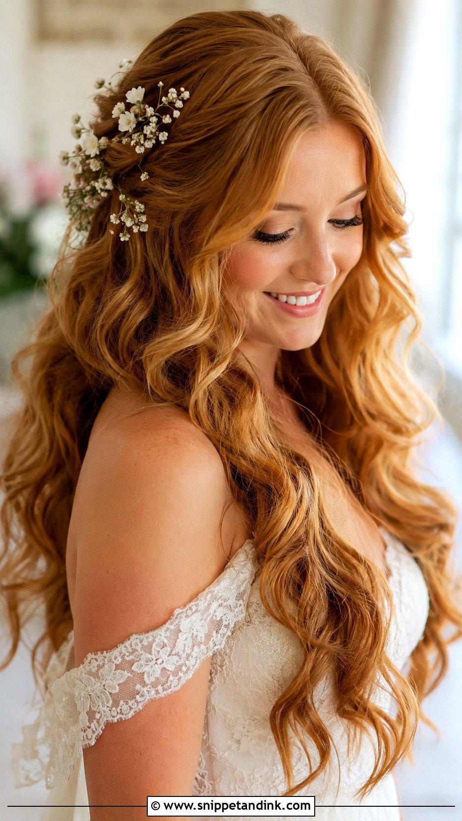 Western Wedding Long Curls - Snippet and Ink - 15 Western Hairstyles for Women for Wedding