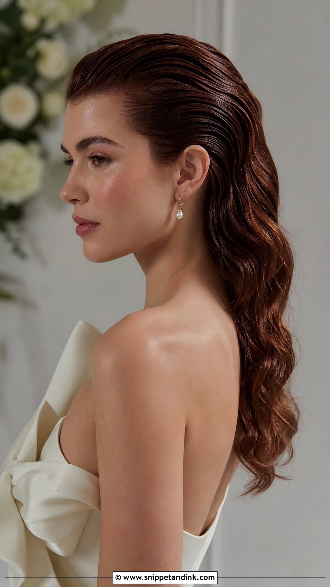 Wet Look Mullet Wedding Hair - Snippet and Ink - 20 Mullet Wedding Hair Ideas