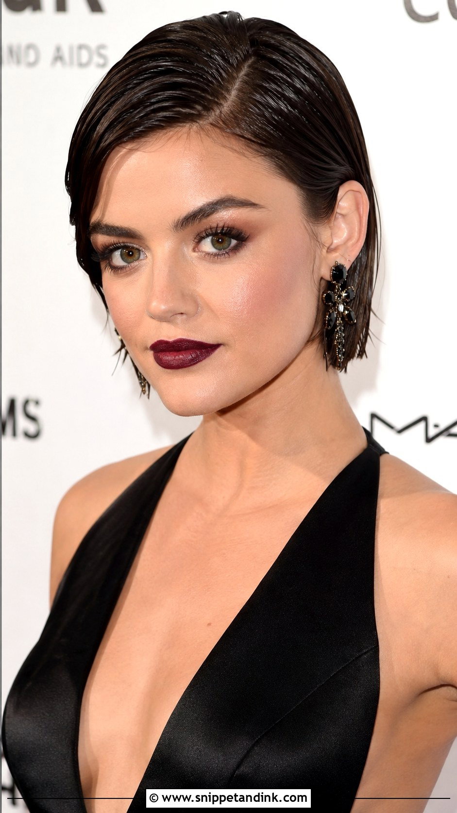 Wet Look Short Hair for Wedding Guest - Snippet and Ink - 25 Short Hairstyles for Wedding Guest