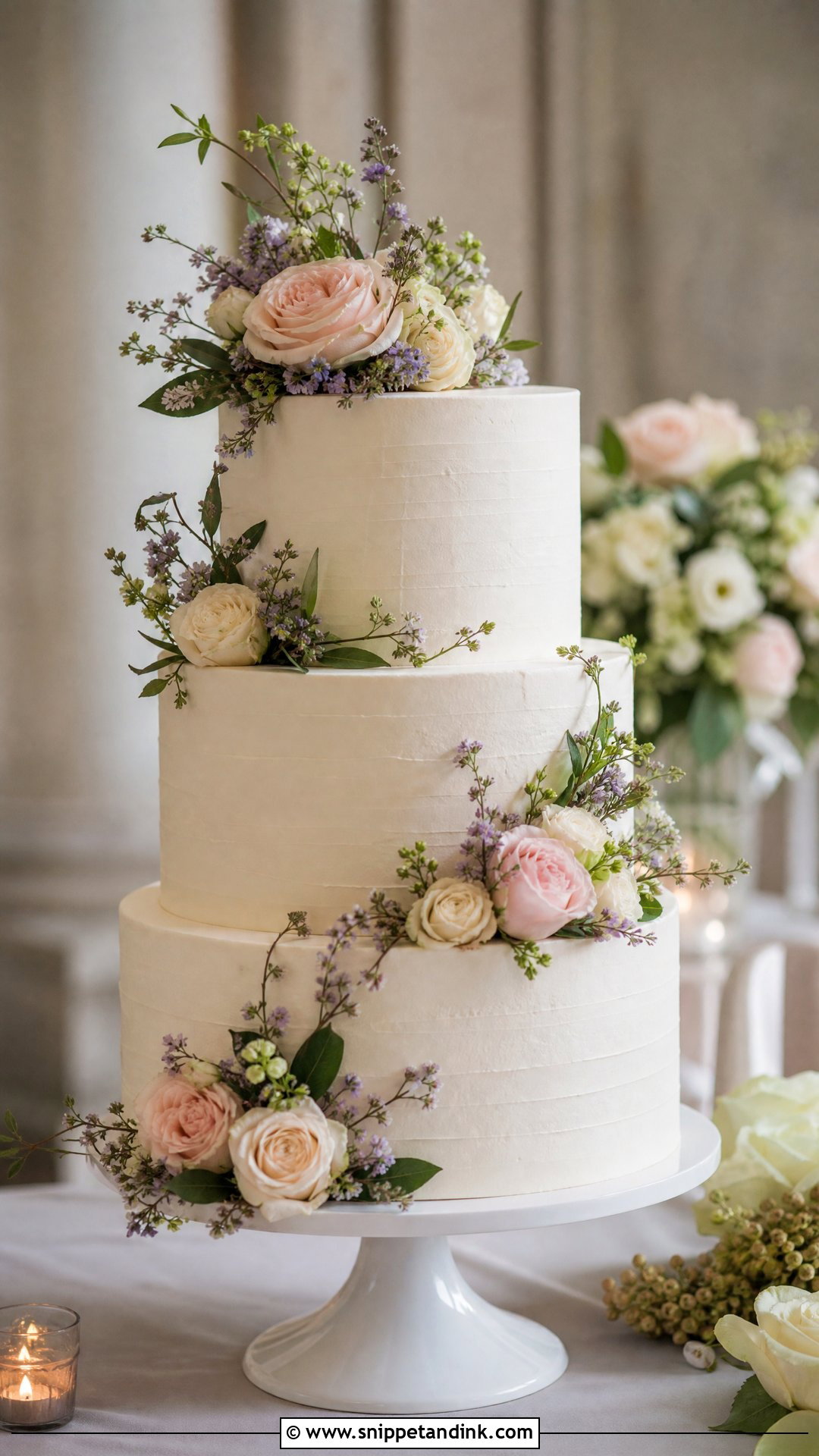 Whimsical Floral Wedding Cake - Snippet and Ink - 20 Whimsical Wedding Cakes