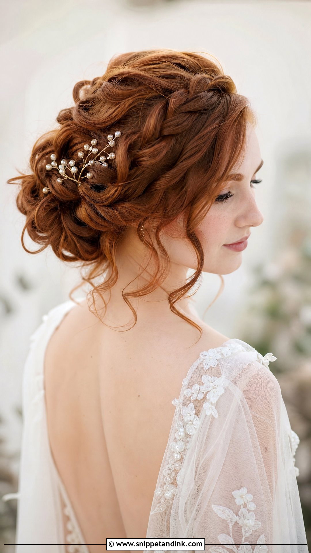 Whimsical Textured Bun Hairstyle - Snippet and Ink - 20 Trendy Wedding Hairstyles