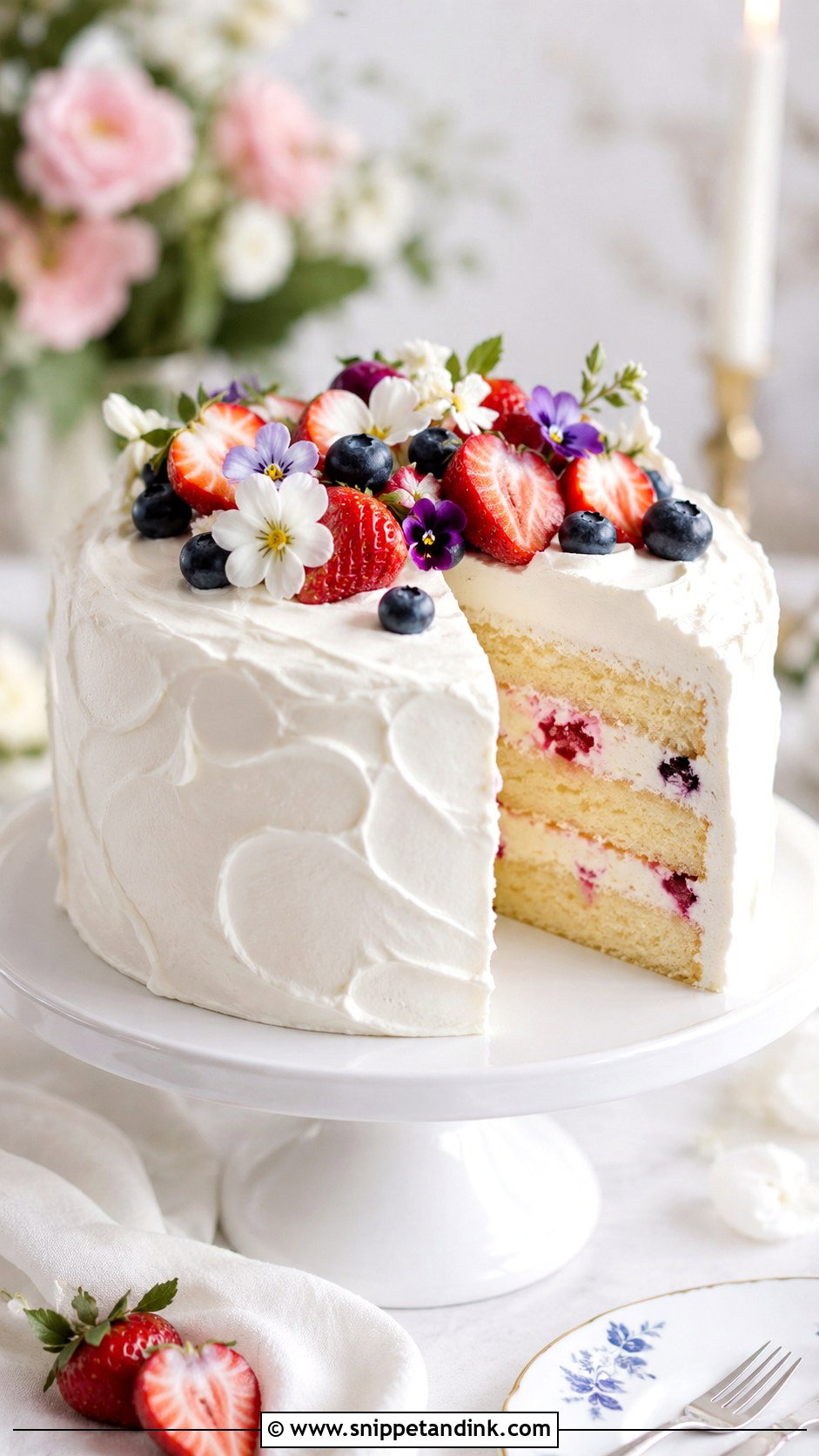 Whipped Cream Frosting Wedding Cake - Snippet and Ink - 20 Frosting for Wedding Cakes