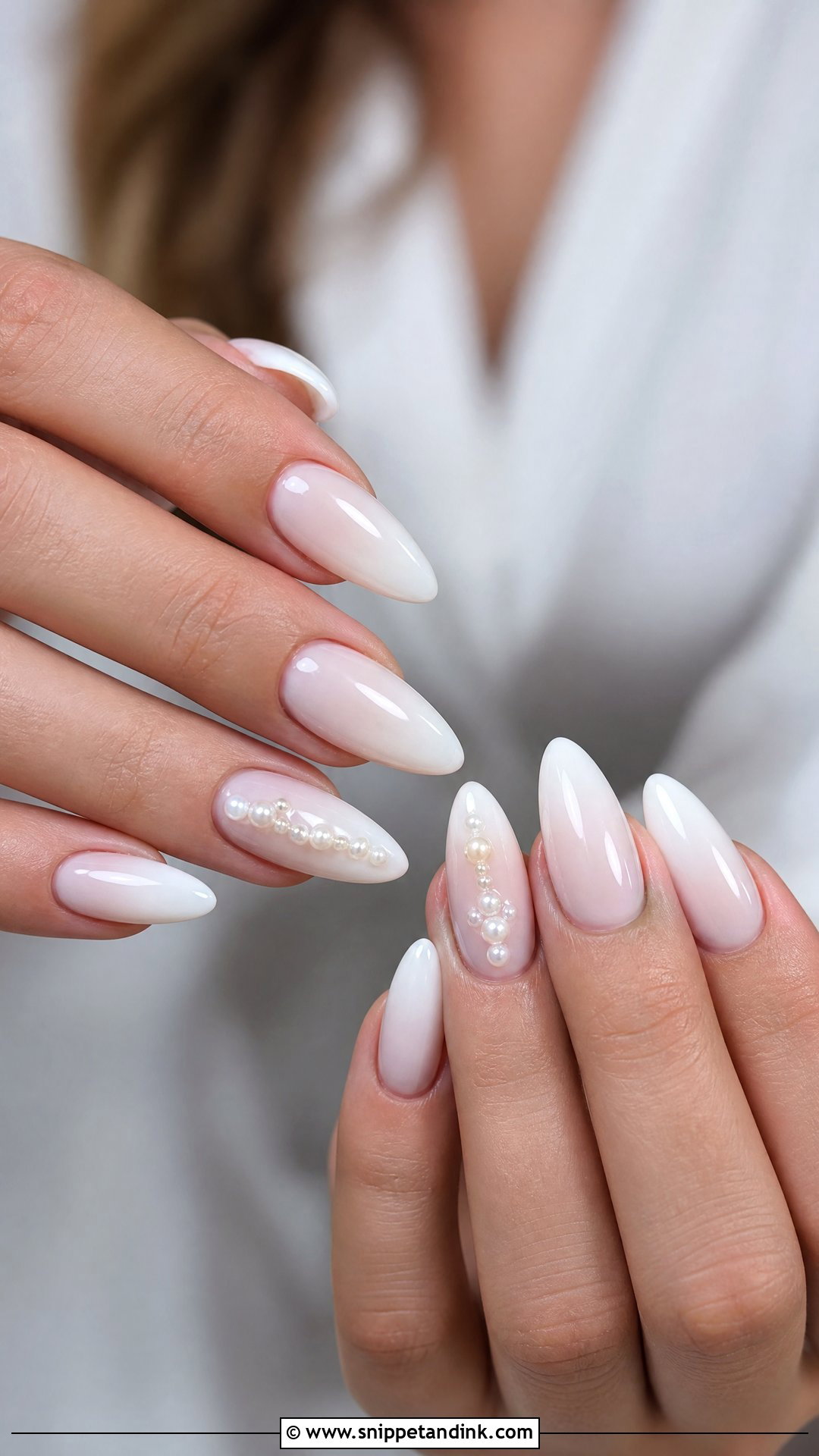 White Acrylic Wedding Nails - Snippet and Ink - 25 White Wedding Nails for Bride