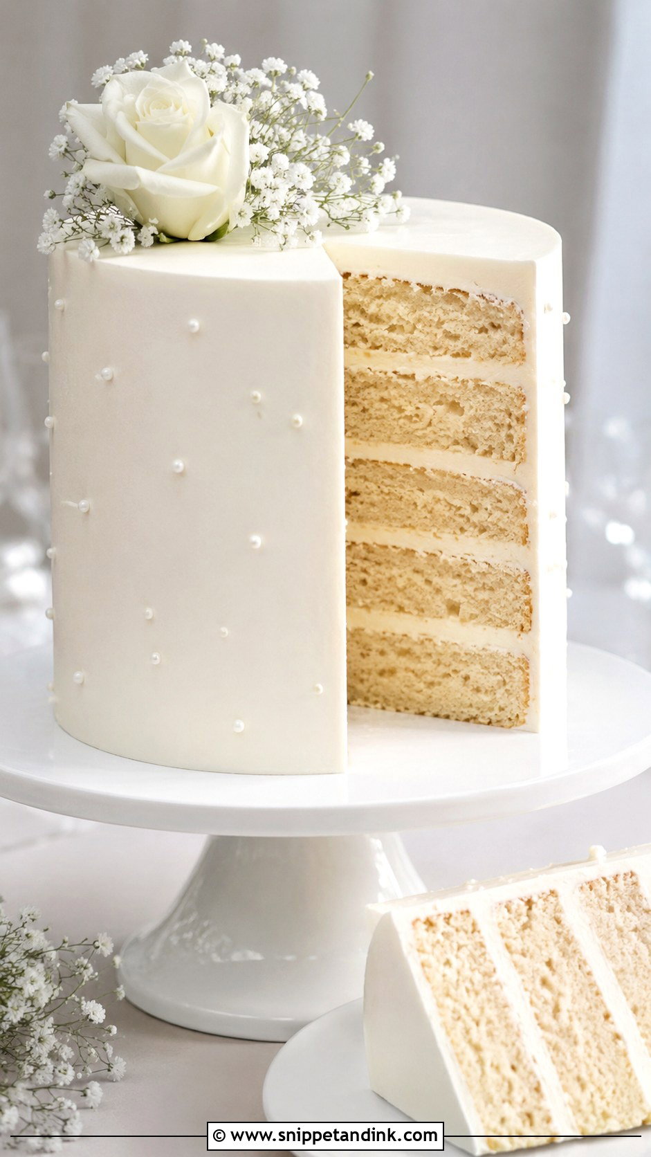 White Almond Wedding Cake With Swiss Meringue Buttercream - Snippet and Ink - 25 White Almond Wedding Cake Recipe From Scratch