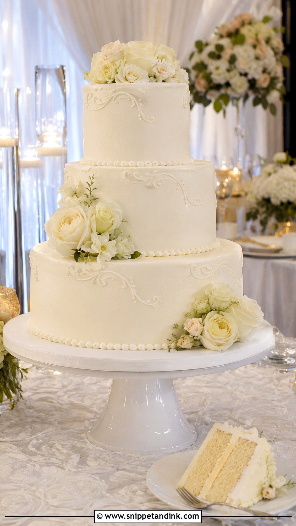 White Almond Wedding Cake With Three Tiers - Snippet and Ink - 25 White Almond Wedding Cake Recipe From Scratch