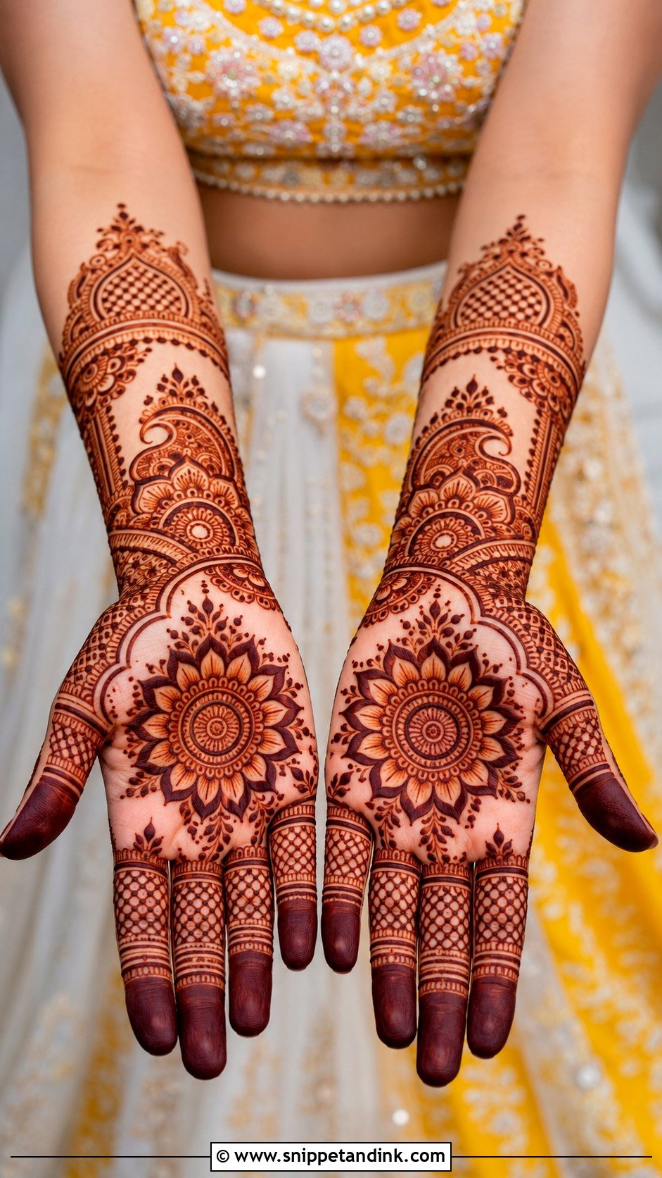 White And Yellow Lehenga For Mehandi Bride - Snippet and Ink - 30 Mehandi Outfits Brides