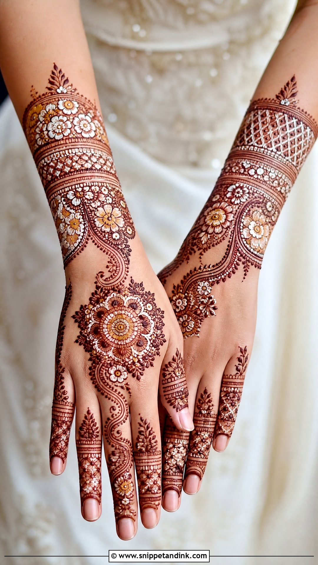 White And Yellow Mehndi Dress For Bride - Snippet and Ink - 25 Mehandi Dresses for Brides