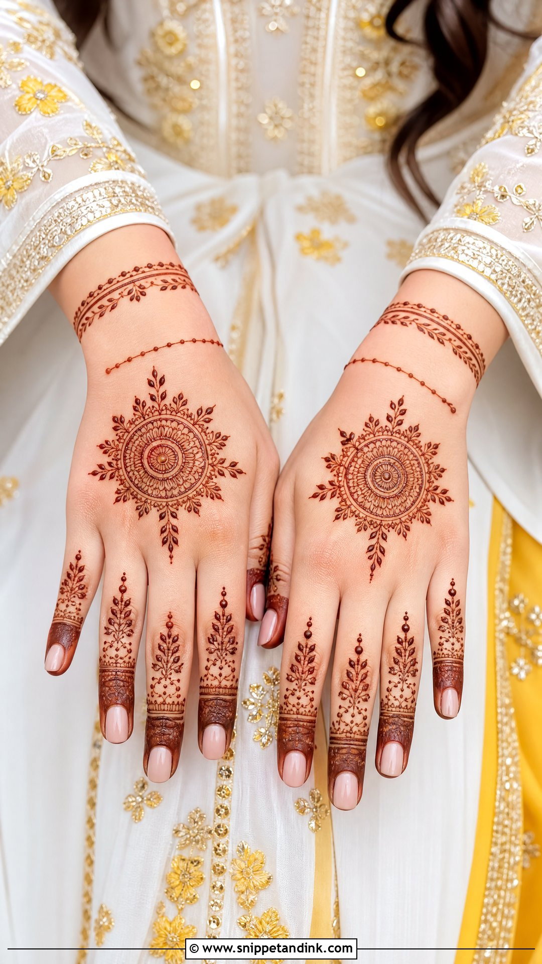 White And Yellow Mehndi Outfit For Bride - Snippet and Ink - 25 Mehndi Outfit Ideas for Bride
