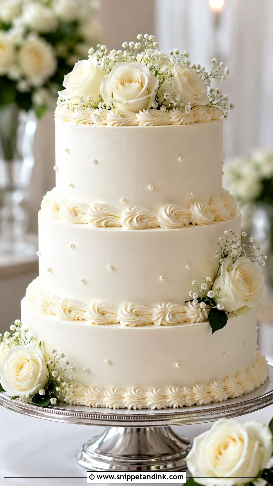 White Buttercream Wedding Cake Recipe - Snippet and Ink - 20 Moist White Wedding Cake Recipe