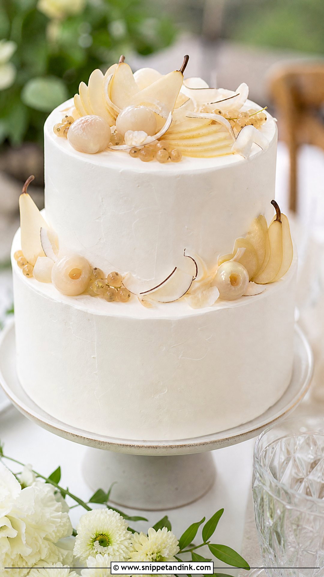 White Cake With Fresh Fruit - Snippet and Ink - 30 White Cakes for Wedding