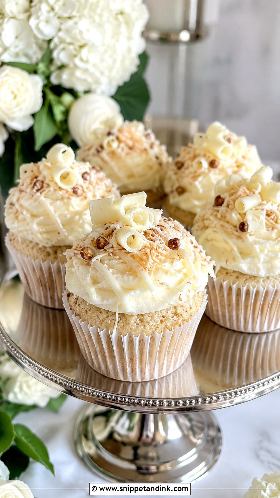 White Chocolate Italian Wedding Cake Cupcakes - Snippet and Ink - 20 Italian Wedding Cake Cupcake Ideas