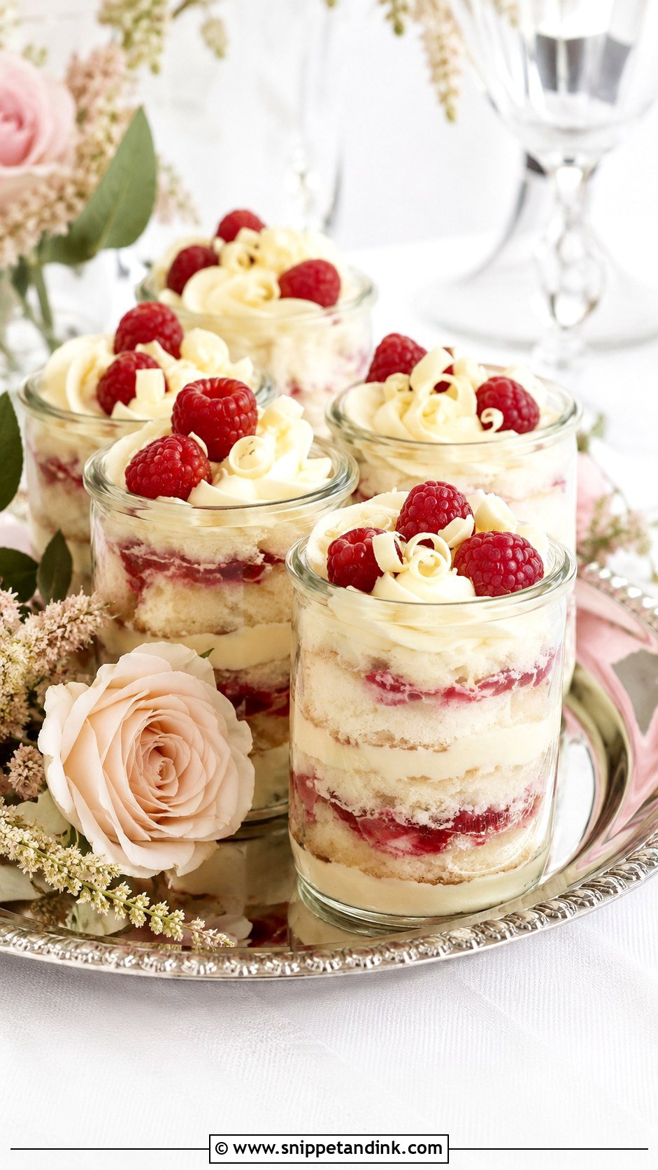White Chocolate Raspberry Wedding Cake In A Jar - Snippet and Ink - 25 Wedding Cake Ideas in a Jar