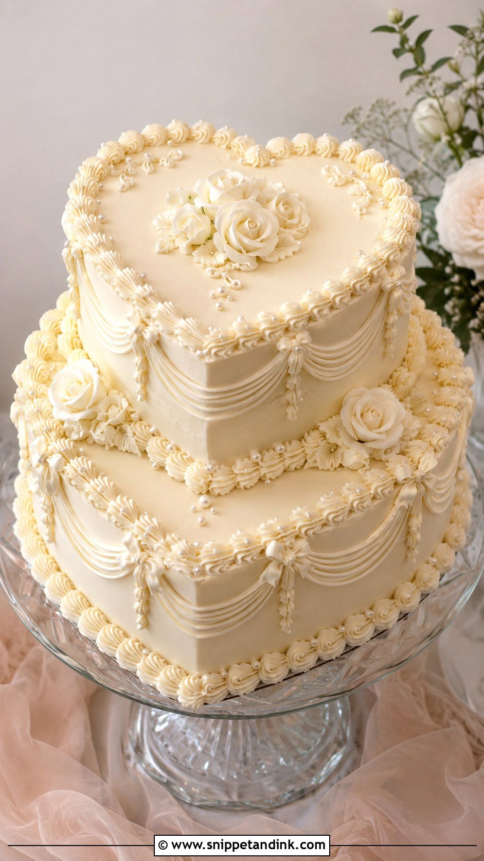 White Chocolate Vintage Wedding Cake - Snippet and Ink - 20 White Chocolate Cake Design Ideas for Wedding