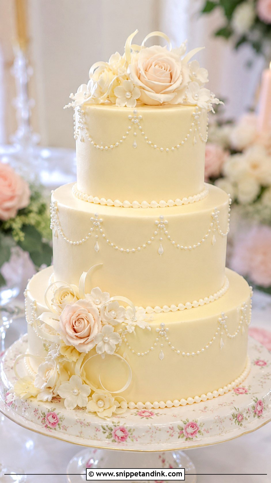 White Chocolate Wedding Cake - Snippet and Ink - 20 Chocolate Wedding Cake Ideas