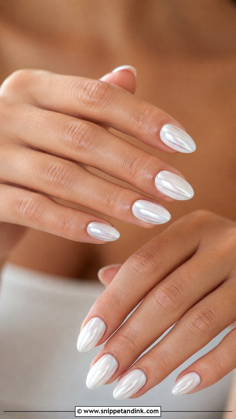 White Chrome Bridal Nails - Snippet and Ink - 20 Bridal Nails Art