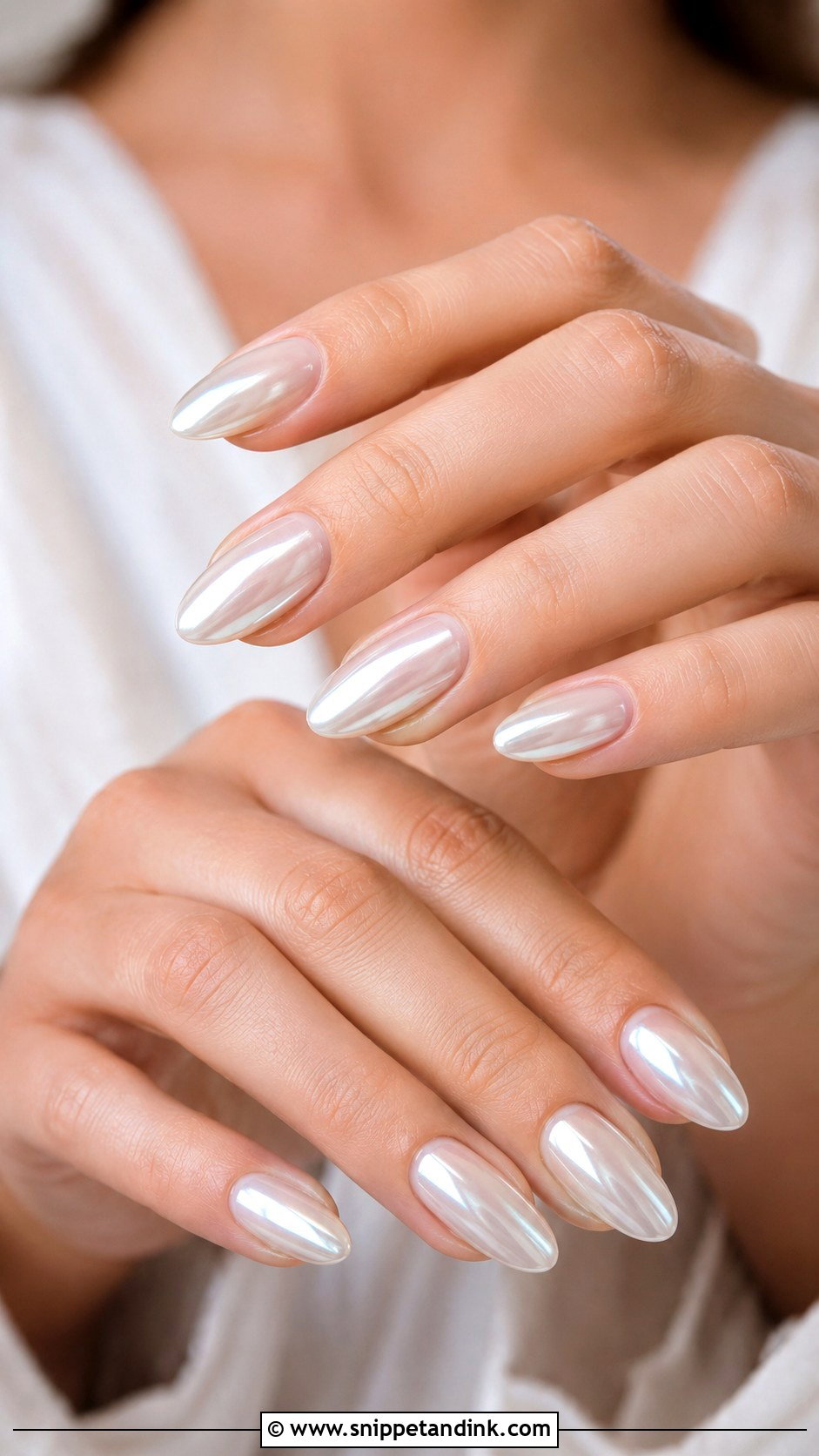 White Chrome Bride Nails - Snippet and Ink - 20 White Bride Nails Wedding