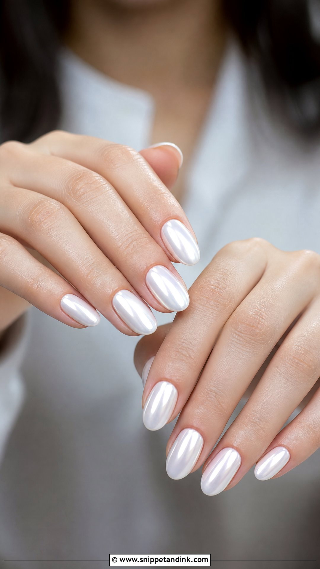 White Chrome Spring Wedding Nails - Snippet and Ink - 25 Spring Wedding Nails