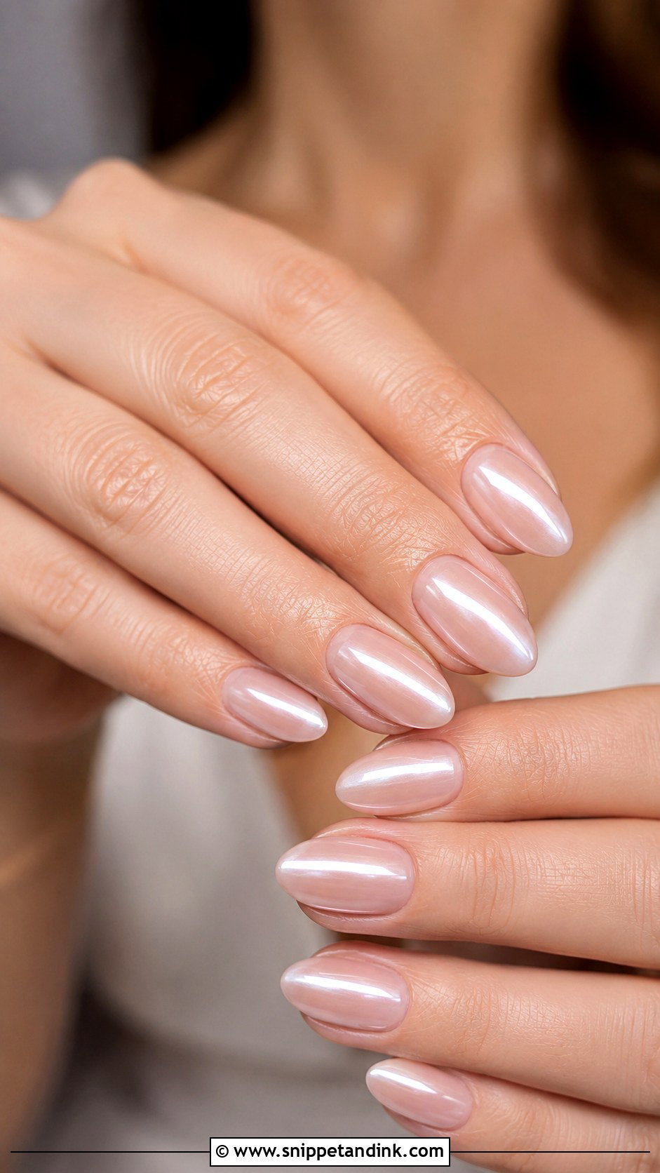 White Chrome Wedding Almond Nails - Snippet and Ink - 20 Almond Nails Designs Wedding