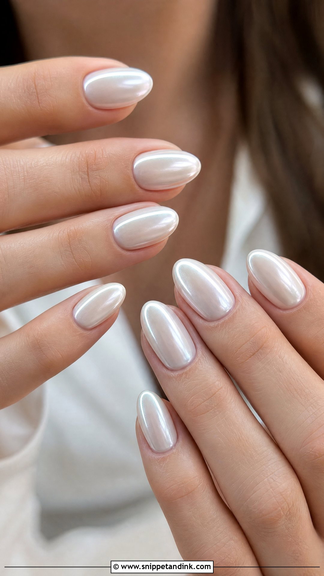 White Chrome Wedding Guest Nails - Snippet and Ink - 25 Nails for a Wedding Guest