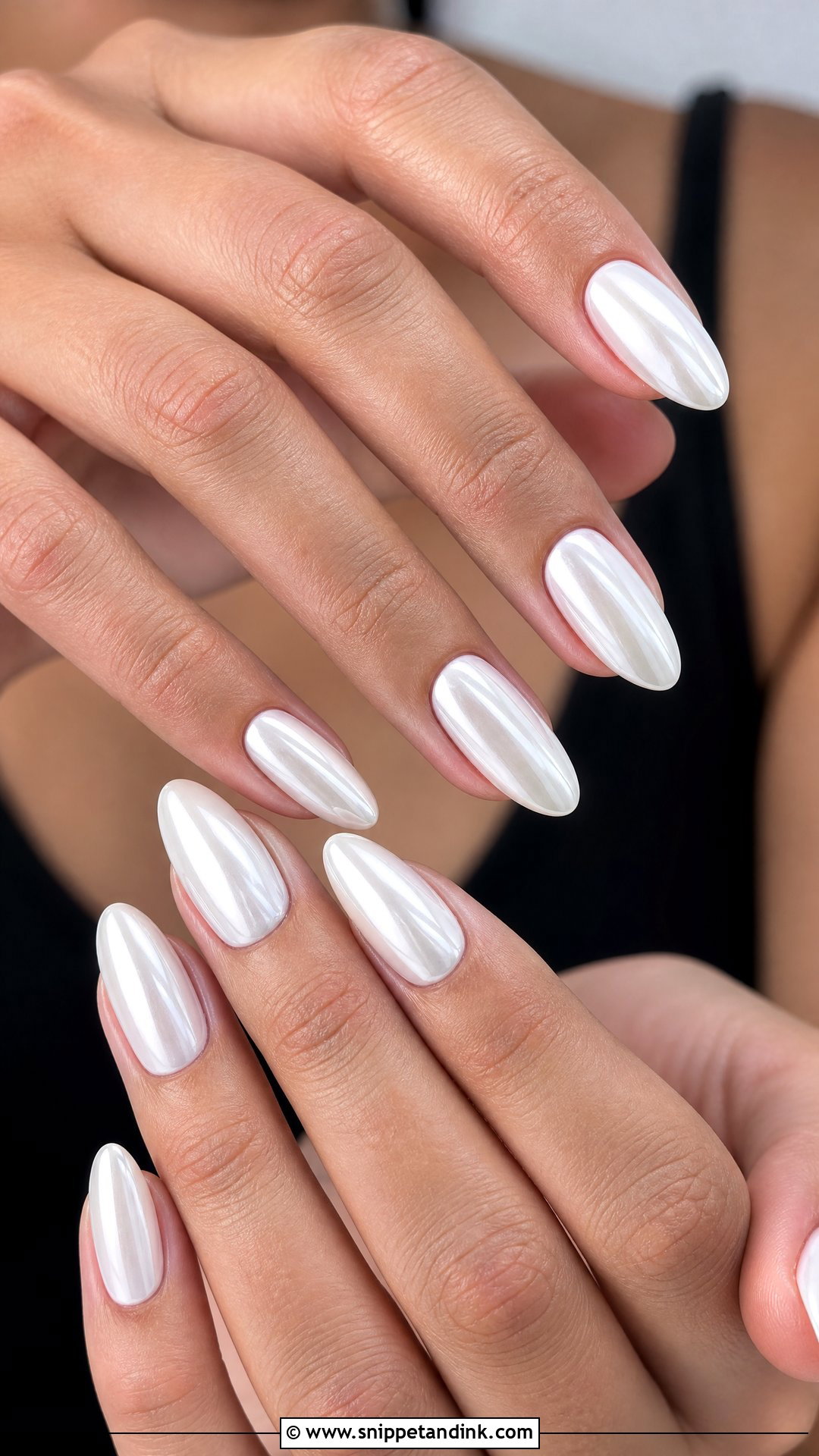 White Chrome Wedding Nails - Snippet and Ink - 25 Nail for Wedding Ideas