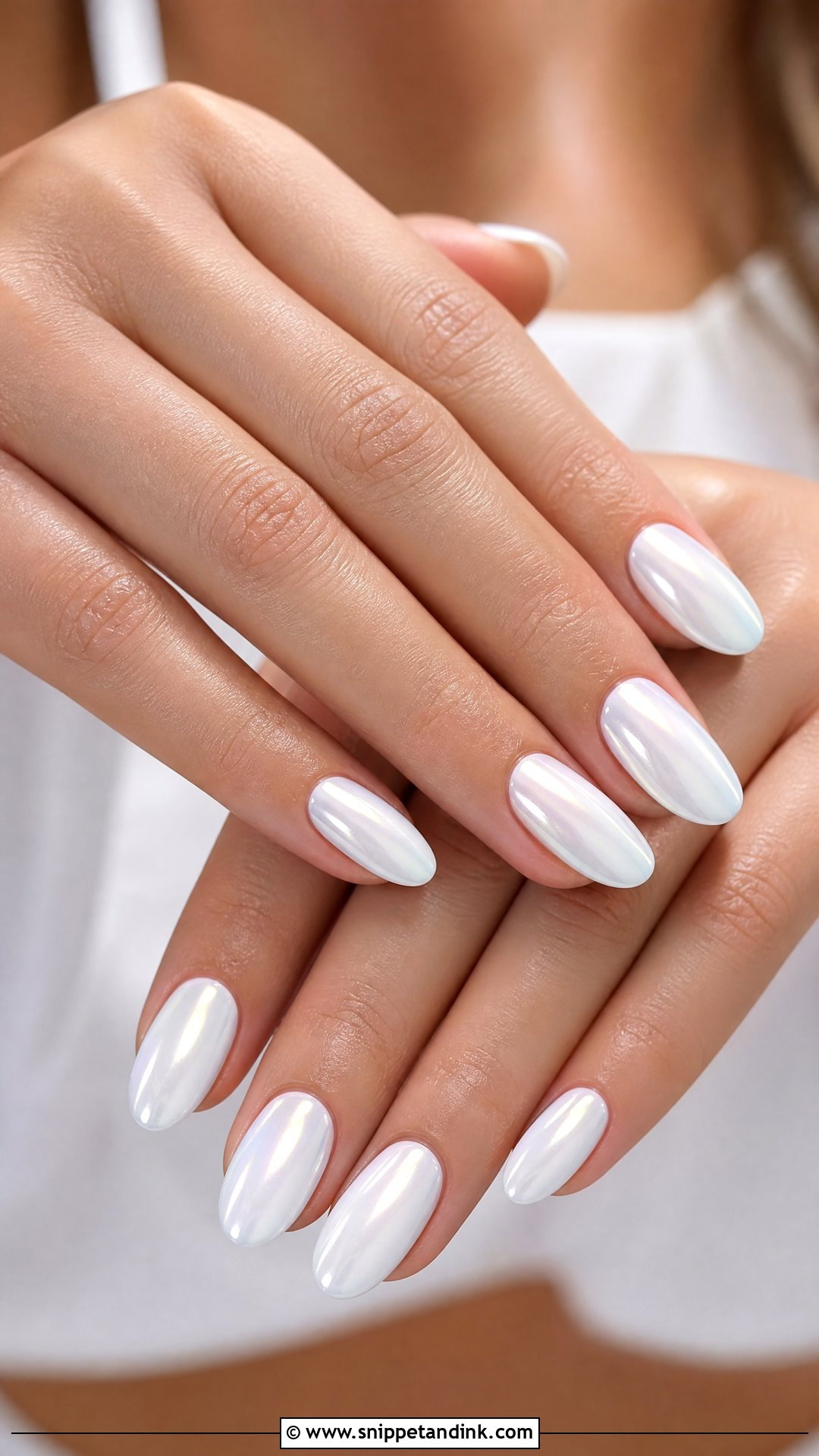 White Chrome Wedding Nails - Snippet and Ink - 25 Nail Ideas for Wedding