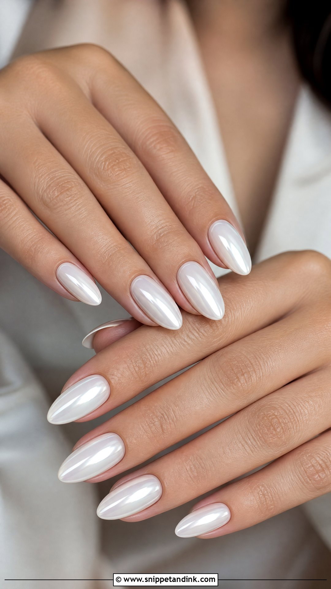 White Chrome Wedding Nails - Snippet and Ink - 25 Unique Wedding Nails for Bride
