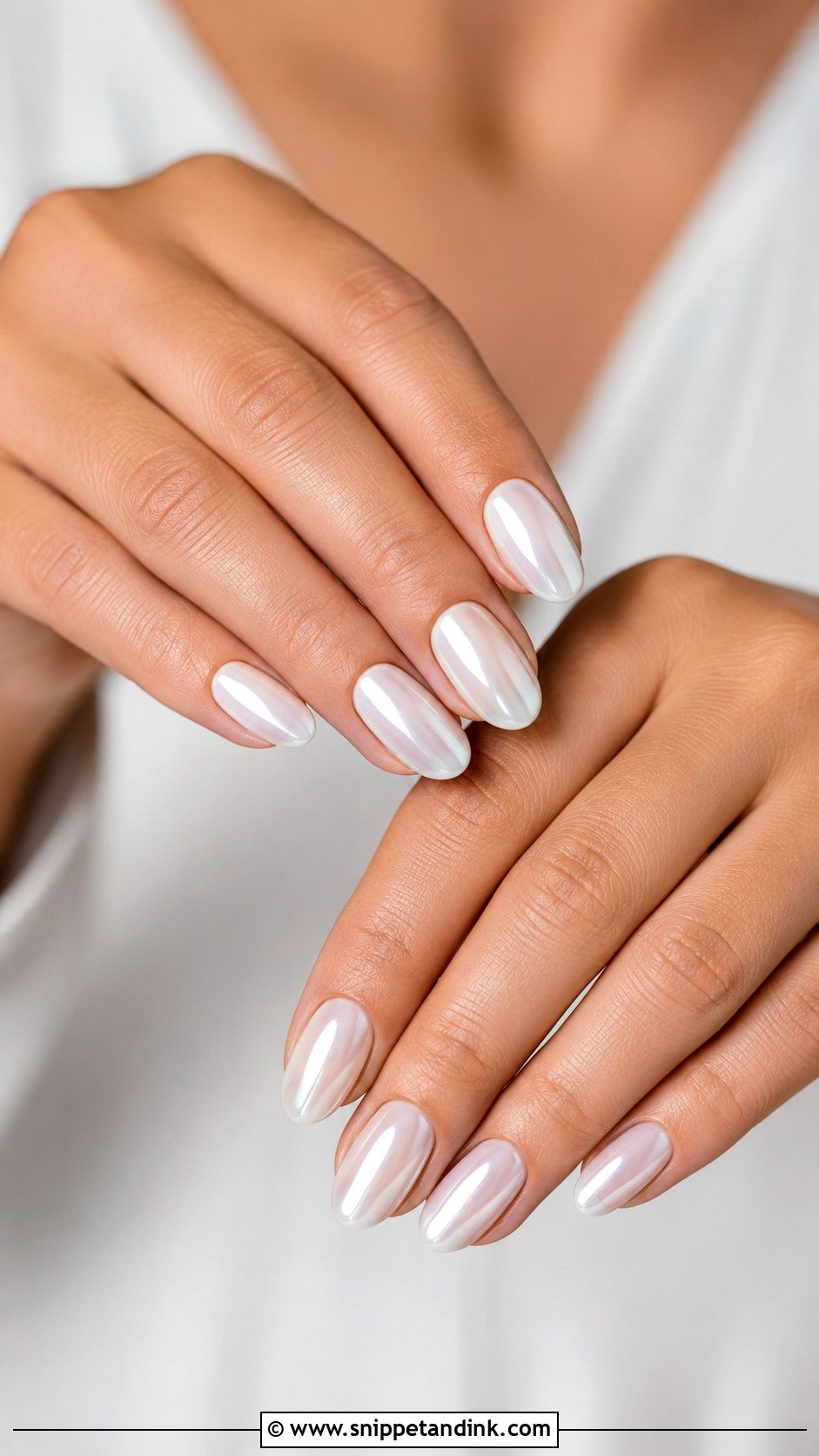 White Chrome Wedding Nails And Toes - Snippet and Ink - 20 Wedding Nails and Toes