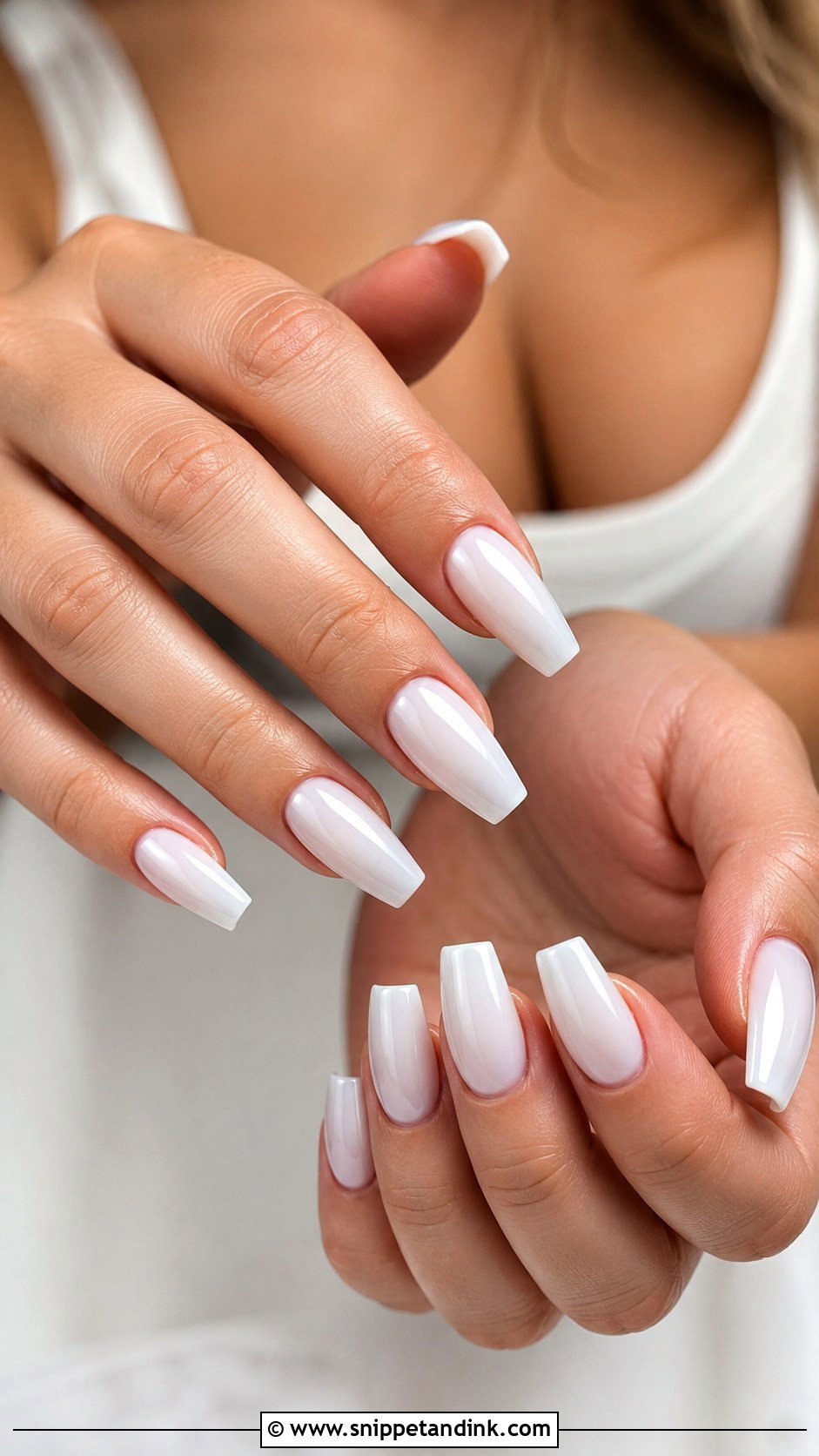 White Coffin Bride Nails - Snippet and Ink - 20 White Bride Nails Wedding