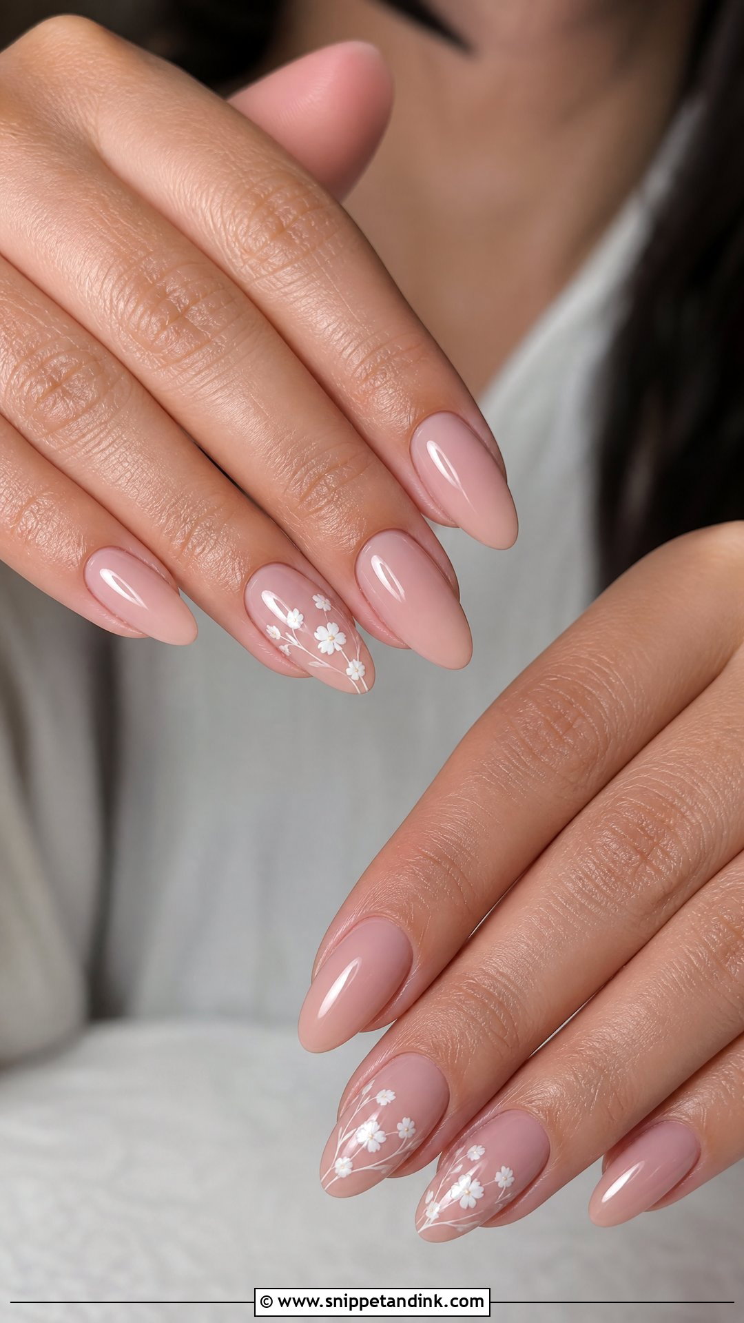 White Floral Proposal Nails - Snippet and Ink - 25 Nails for Proposal