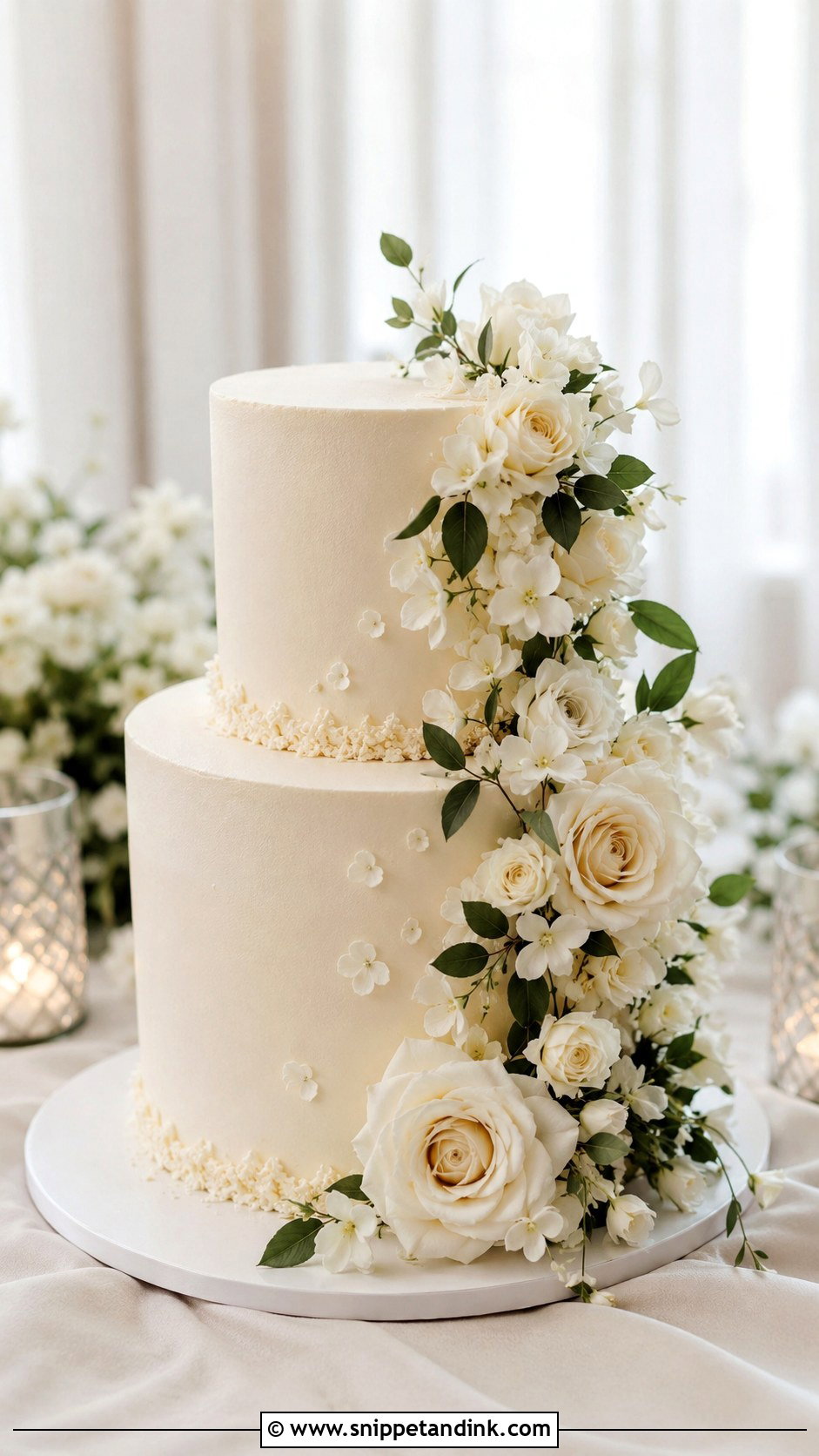 White Floral Wedding Cake Recipe - Snippet and Ink - 20 Moist White Wedding Cake Recipe