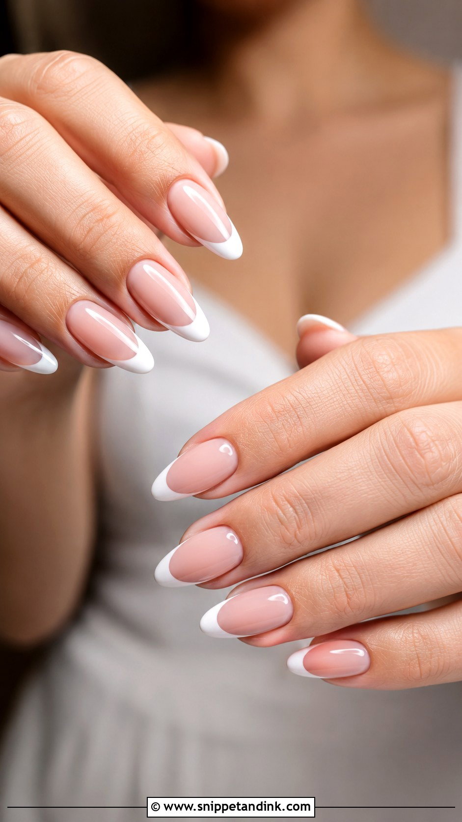 White French Bridal Nails - Snippet and Ink - 20 White Bridal Wedding Nails