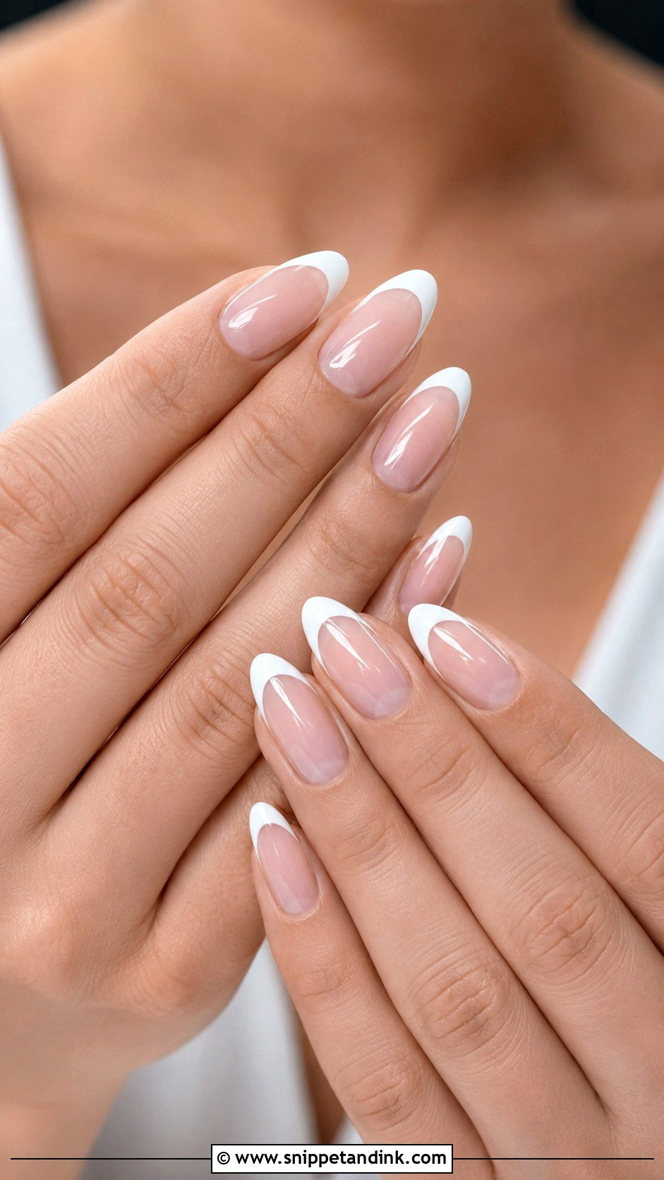 White French Bride Nails - Snippet and Ink - 20 French Bride Nails