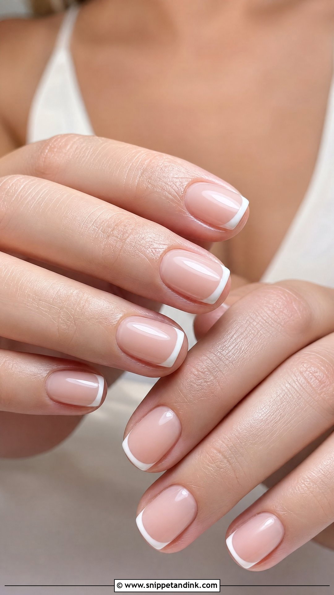 White French Tip Beach Wedding Nails - Snippet and Ink - 25 Beach Wedding Nails
