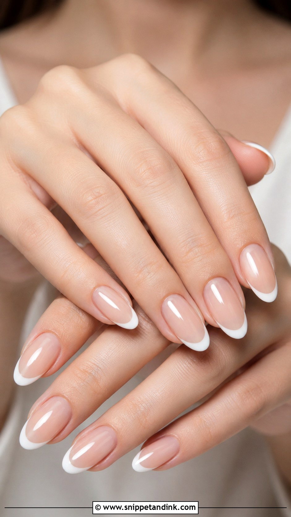 White French Tip Bridal Nails - Snippet and Ink - 20 White Nails for the Bride Wedding