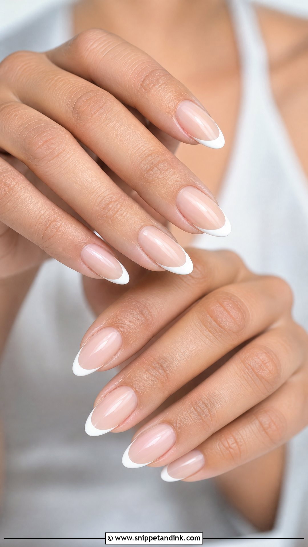 White French Tip Bridal Nails - Snippet and Ink - 25 White Bridal Nails