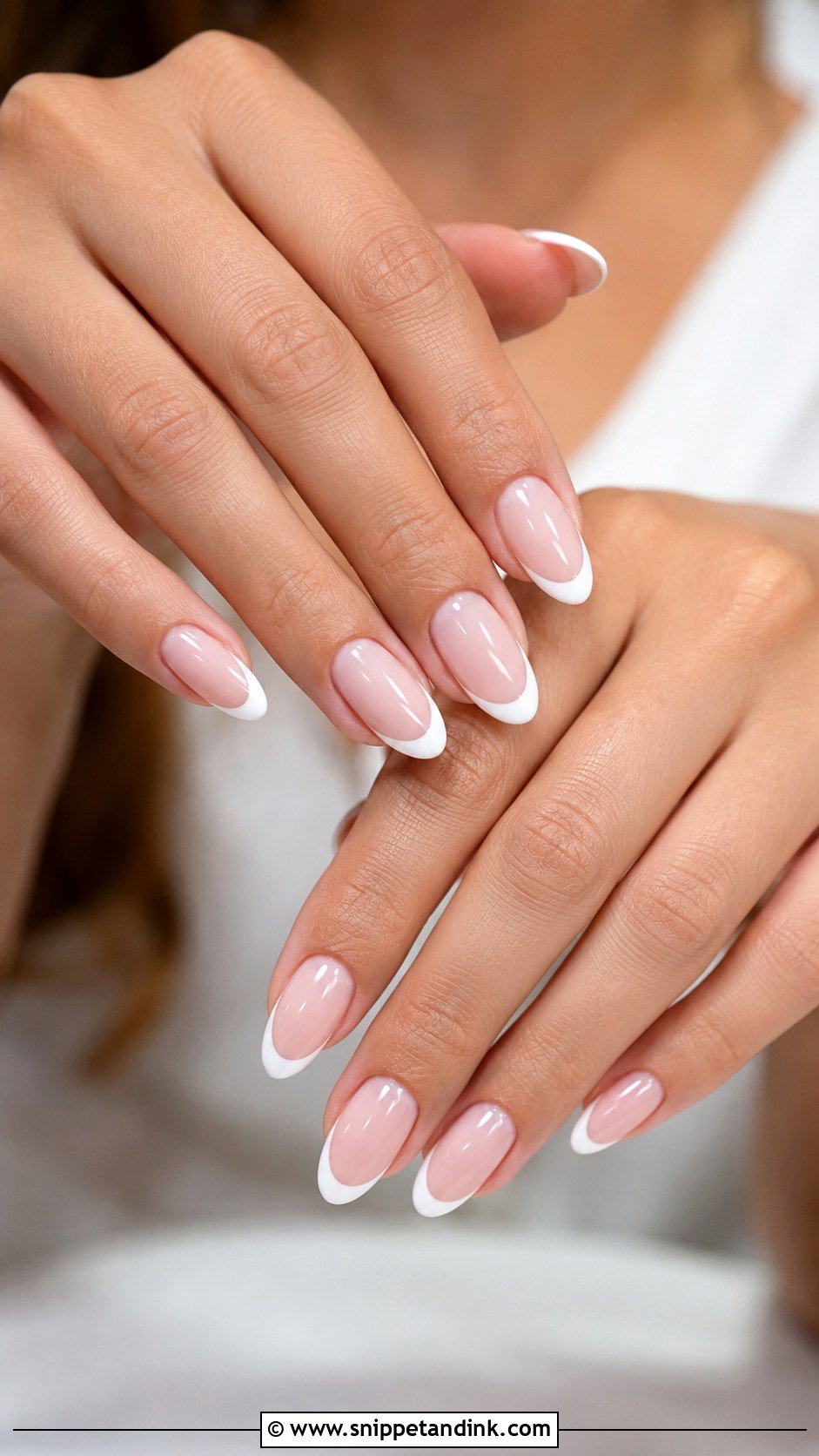White French Tip Bride Nails - Snippet and Ink - 20 White Bride Nails Wedding