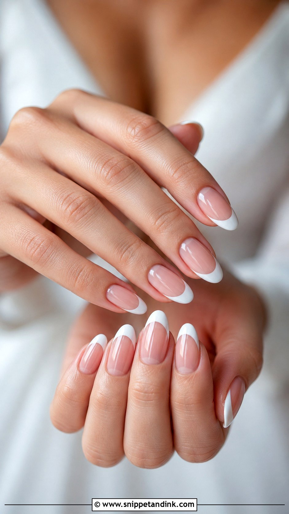 White French Tip Wedding Nails - Snippet and Ink - 20 Nails Ideas for Wedding