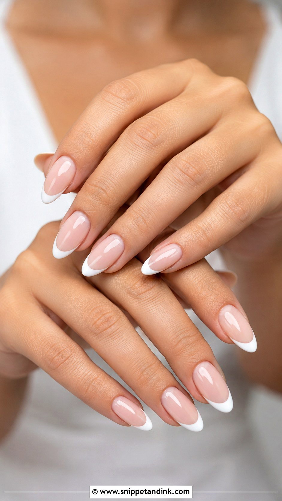 White French Tip Wedding Nails - Snippet and Ink - 30 Best Wedding Nails Brides