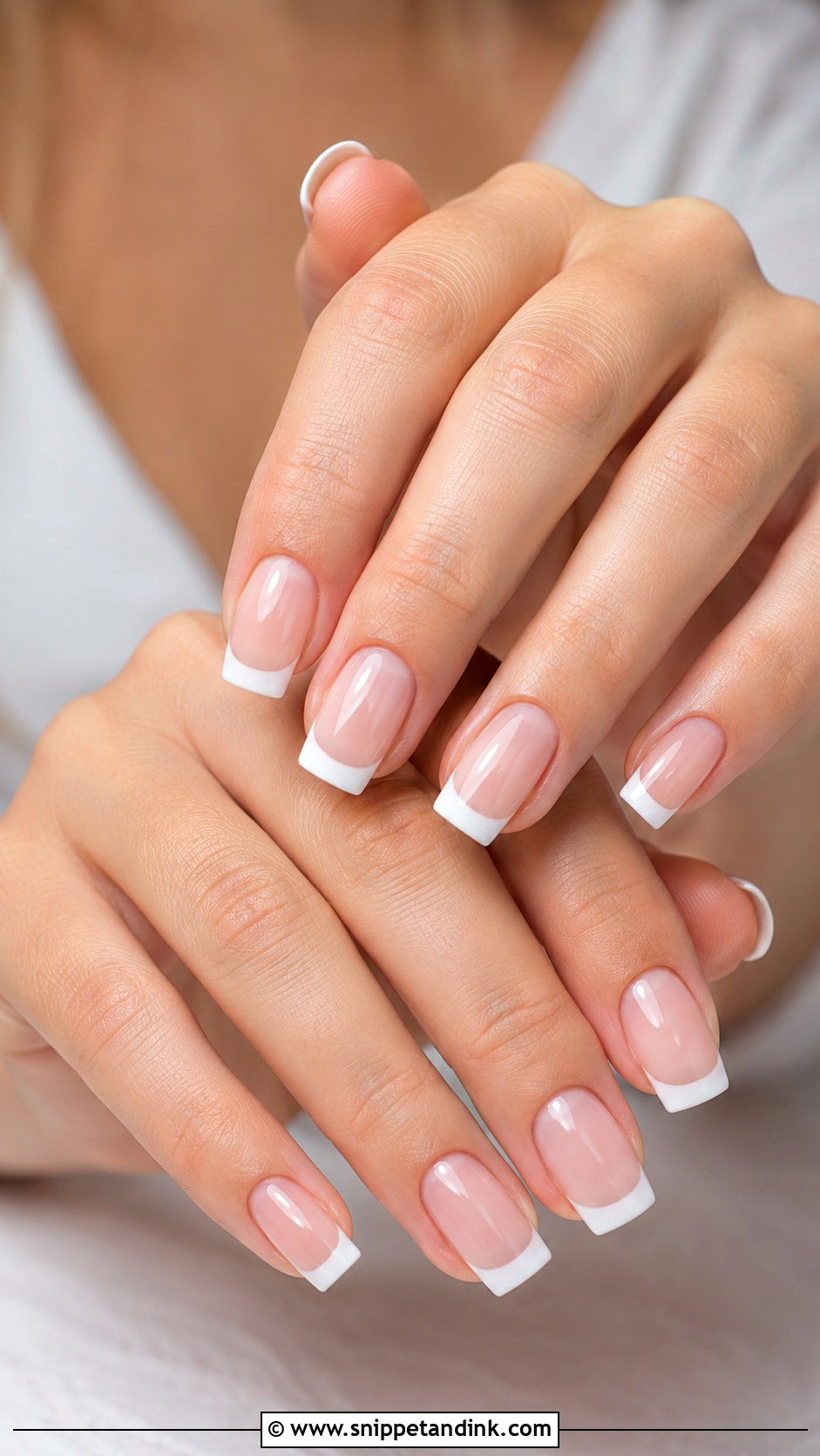 White French Tip Wedding Nails - Snippet and Ink - 20 Wedding Nail Inspo Ideas