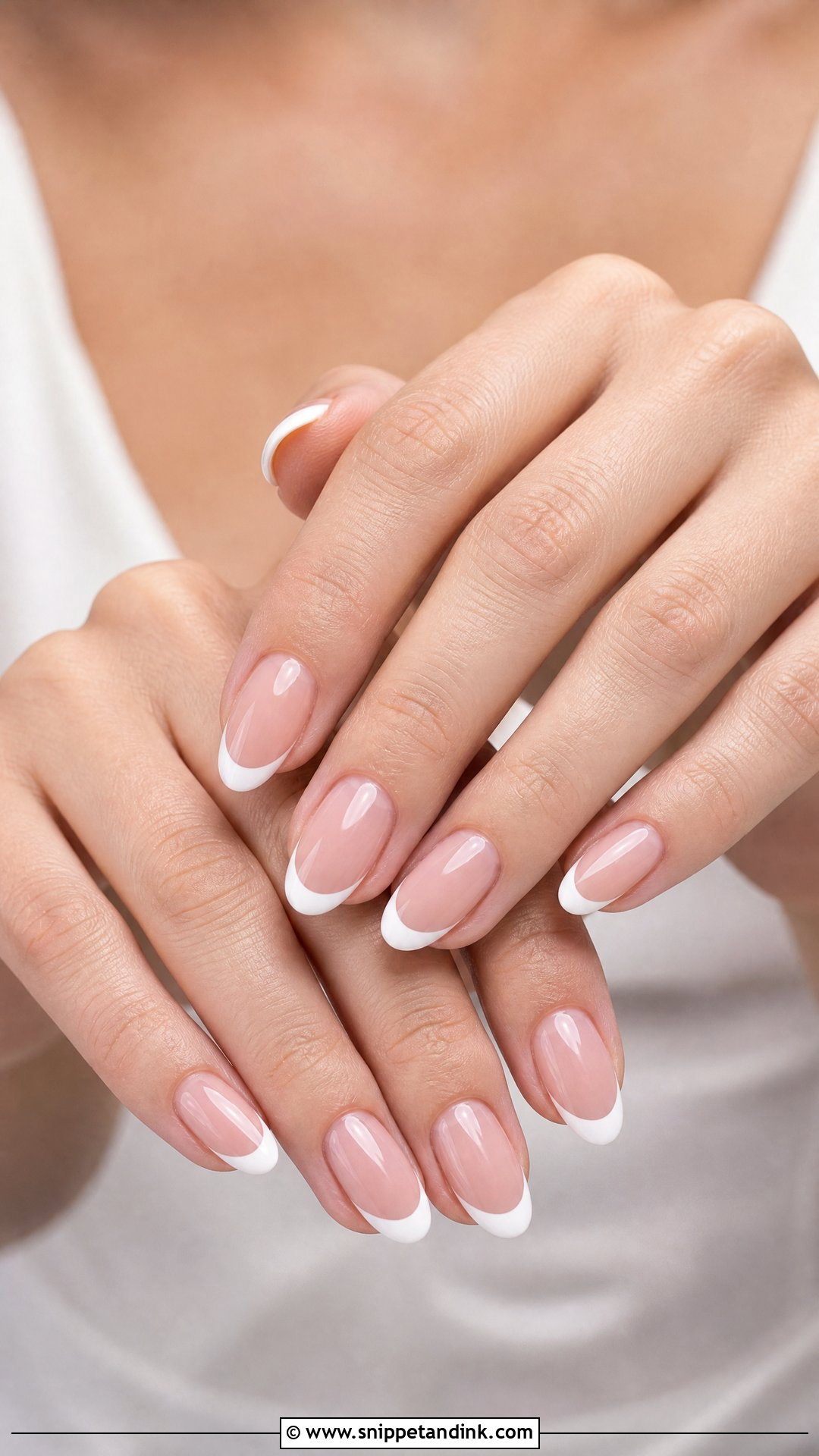White French Tip Wedding Nails - Snippet and Ink - 25 Elegant White Wedding Nail Art Ideas