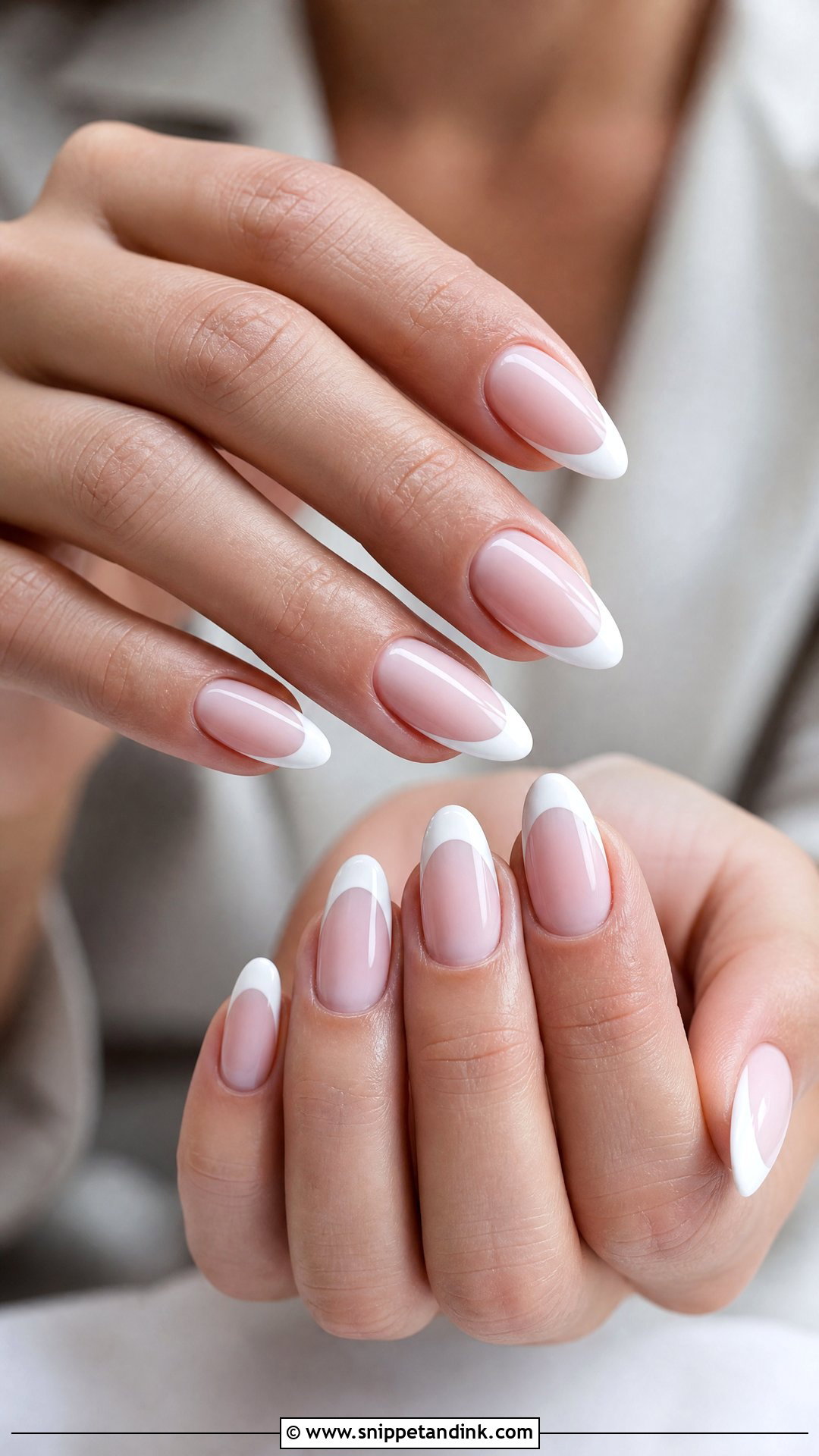 White French Tip Wedding Nails - Snippet and Ink - 25 Nail Wedding for Bride Ideas