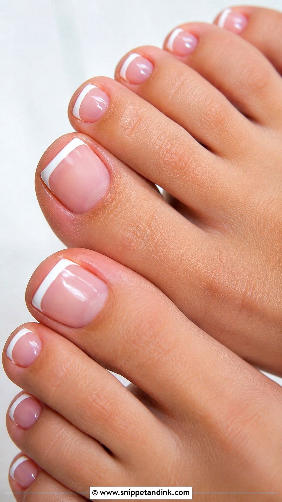 White French Tip Wedding Toe Nails - Snippet and Ink - 20 Bride Toe Nails Wedding