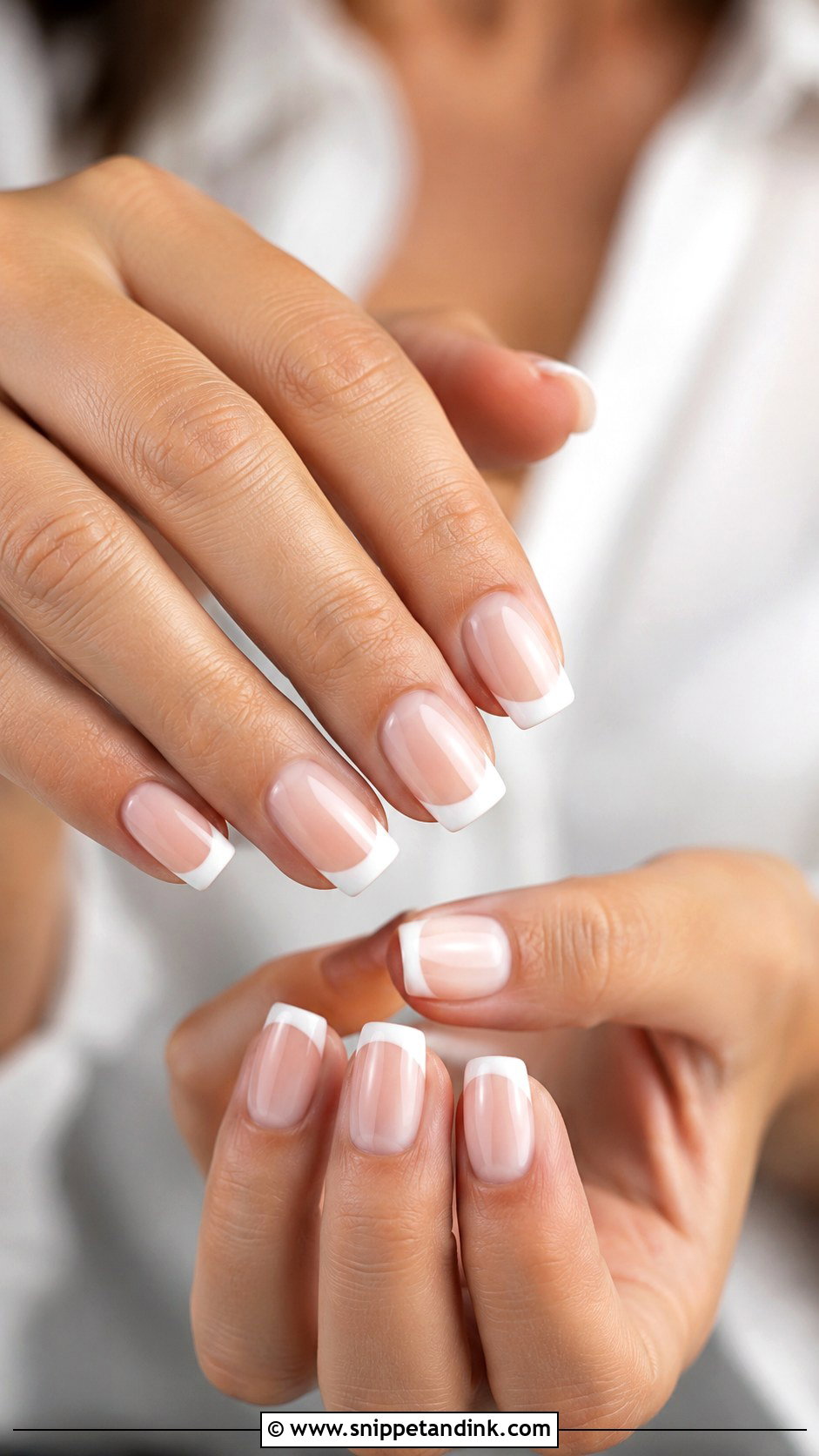 White French Wedding Guest Nails - Snippet and Ink - 20 Simple Nails for Wedding Guest
